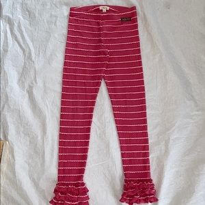 Matilda Jane Gianna Ruffled Leggings Size 8 Pink